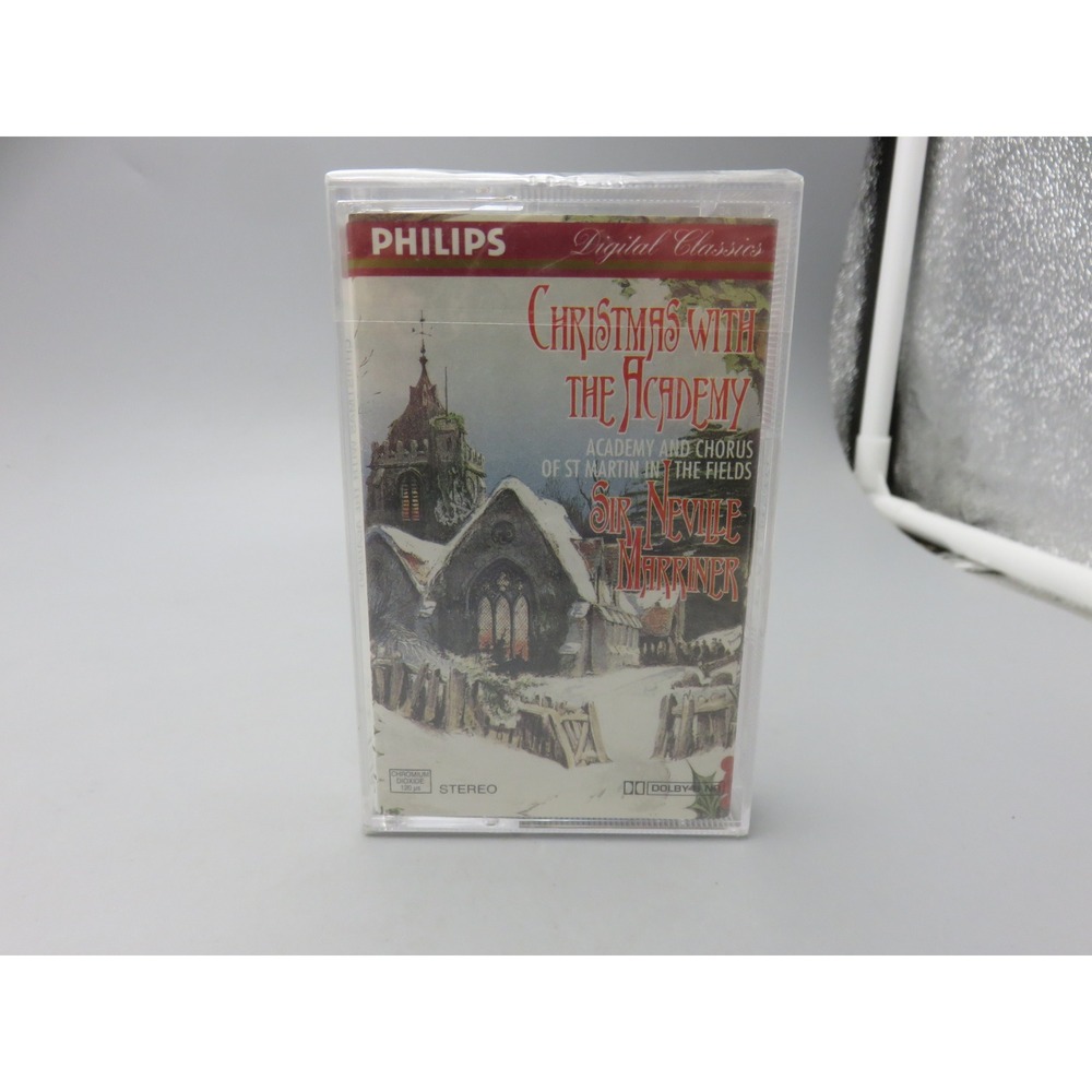 Christmas With The Academy Sir Neville Marriner Philips Cassette Tape Sealed